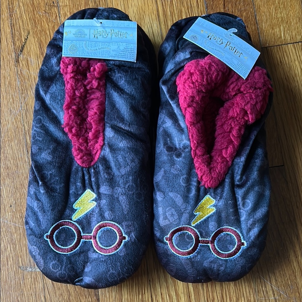 Warner Bros. 2 pairs Harry Potter Slippers - Black and Red